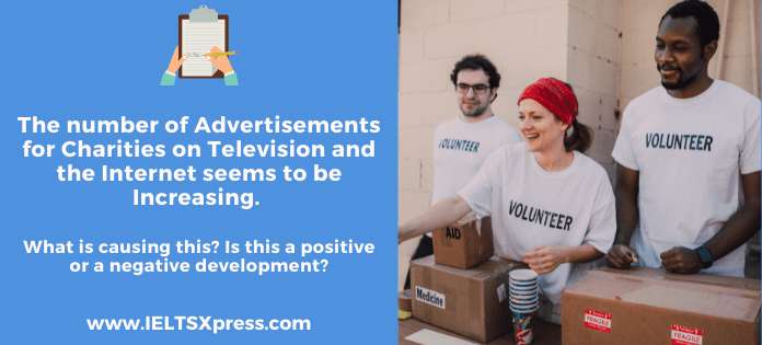 The number of Advertisements for Charities on Television and the Internet seems to be Increasing
