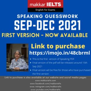 makkar speaking guesswork september to december 2021 pdf downlaod