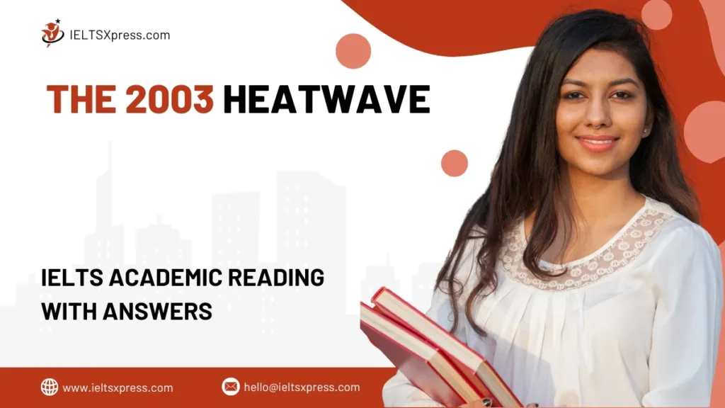 The 2003 Heatwave Reading Answers