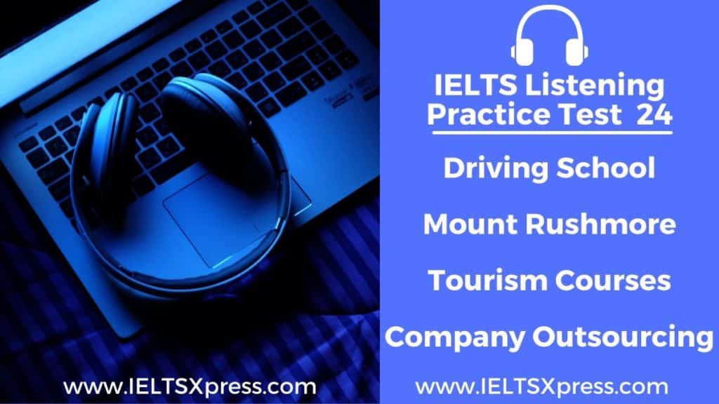 Driving School IELTS Listening Test Company Outsourcing