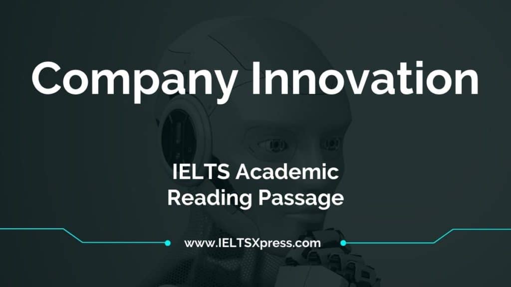 Company Innovation ielts reading