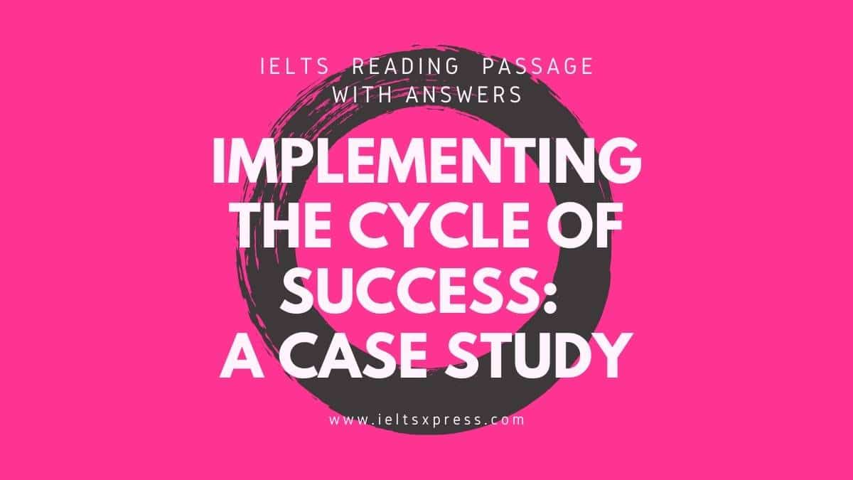 implementing the cycle of success a case study reading pdf