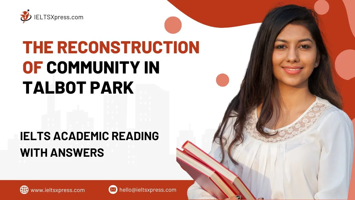 The Reconstruction of Community in Talbot Park Reading Answers