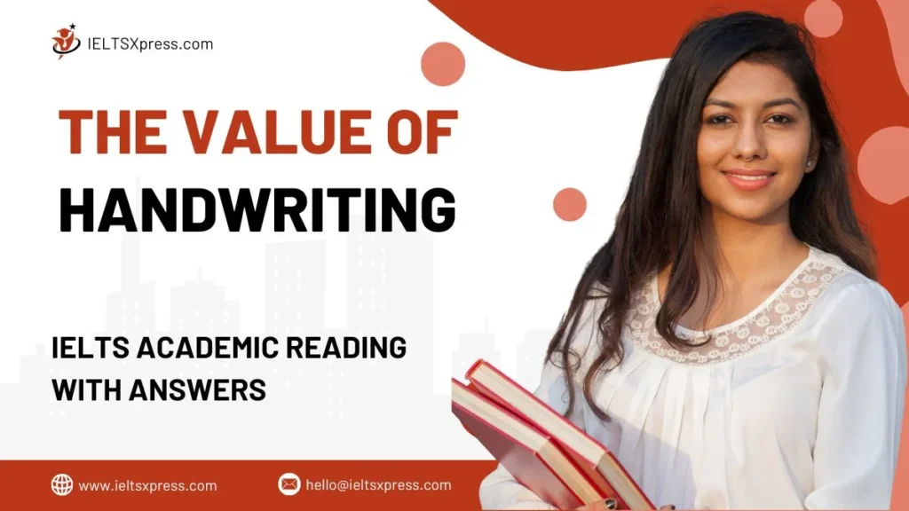 The Value of Handwriting Reading Answers