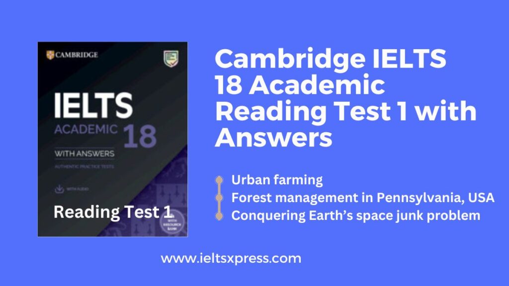 Cambridge IELTS 18 Academic Reading Test 1 with Answers