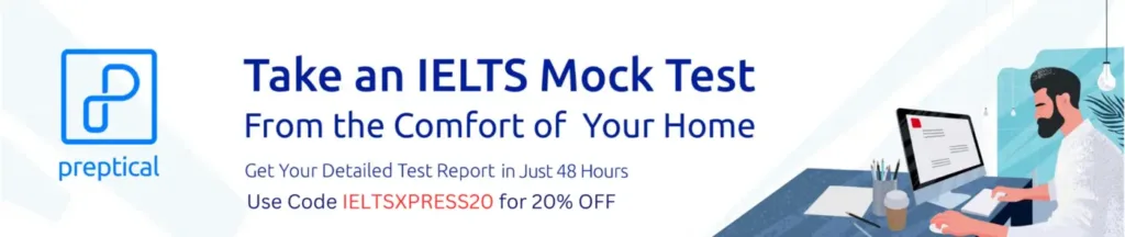 preptical ielts mock test discount code ieltsxpress20