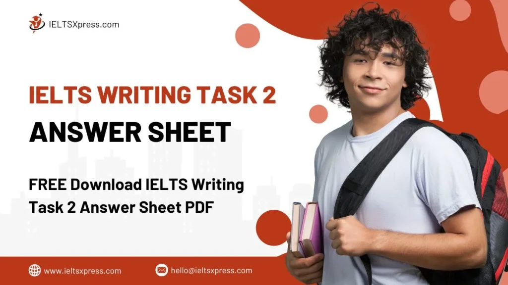 IELTS WRITING TASK 2 answer sheet pdf