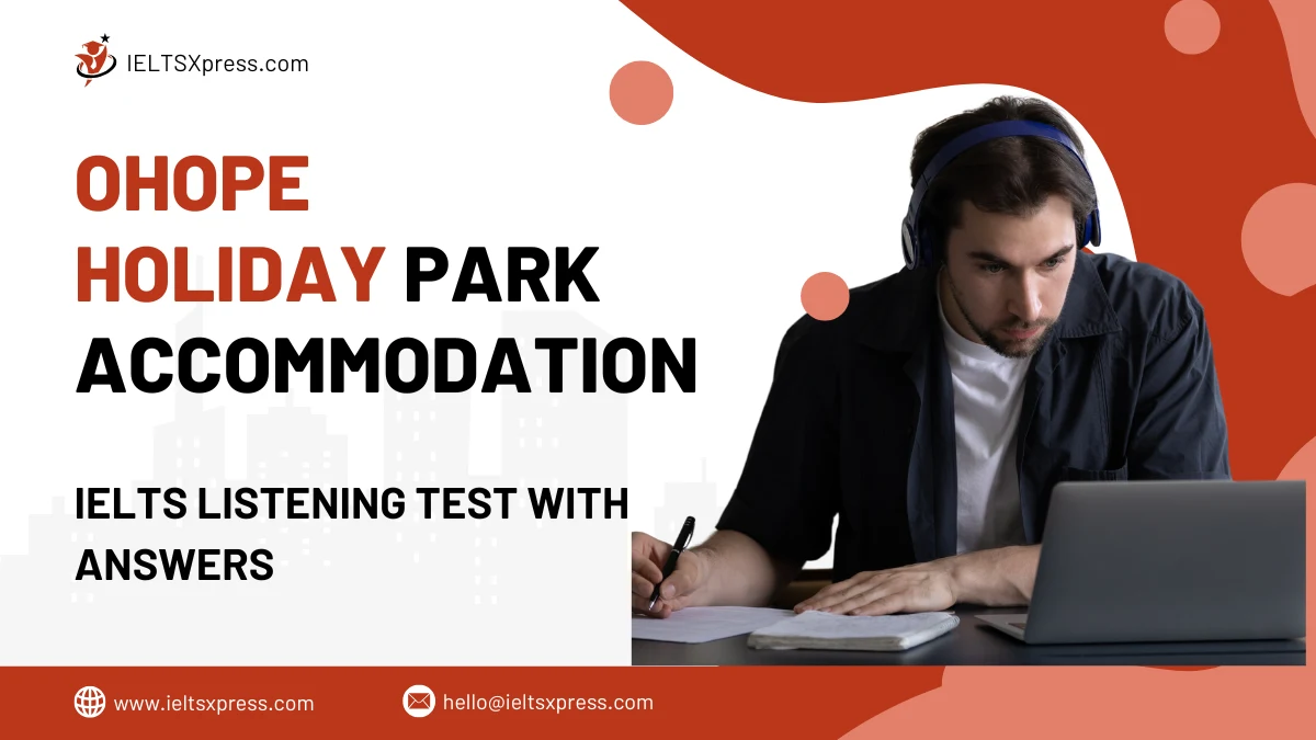 ohope holiday park accommodation listening answers