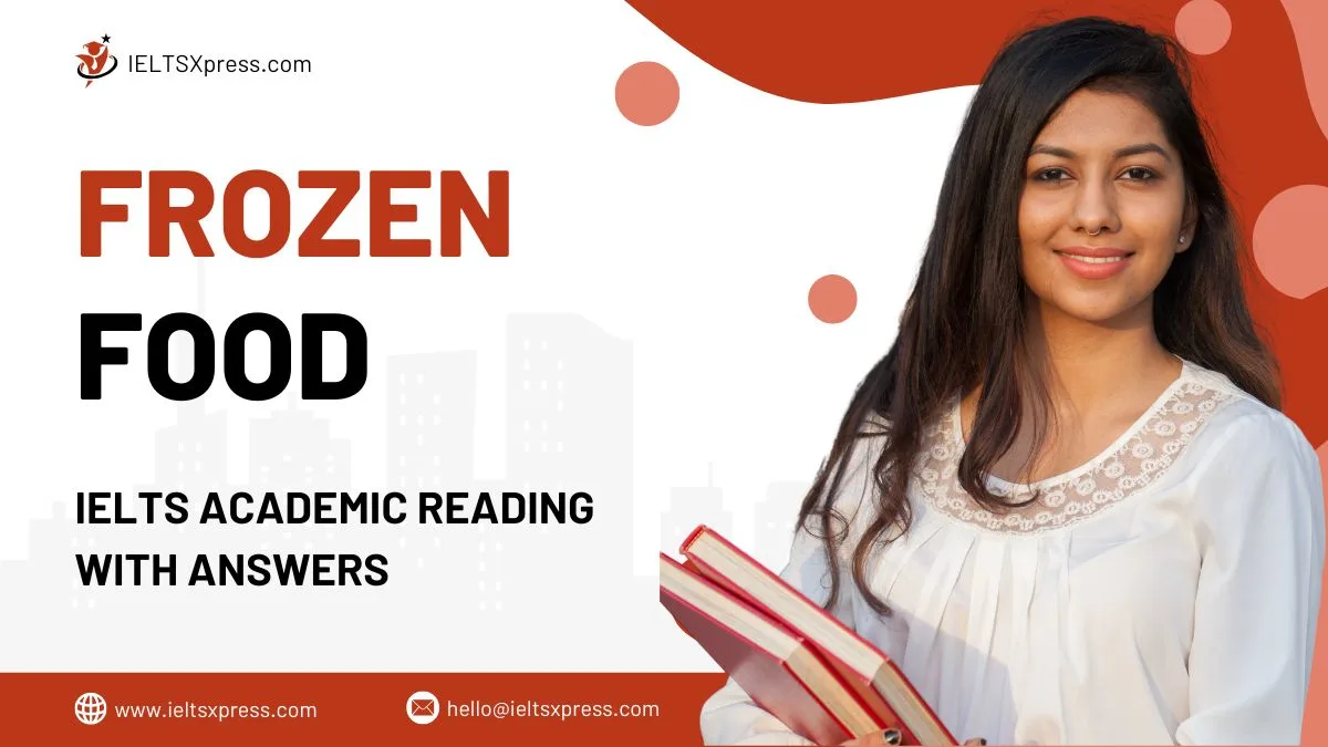 frozen food ielts reading with answers