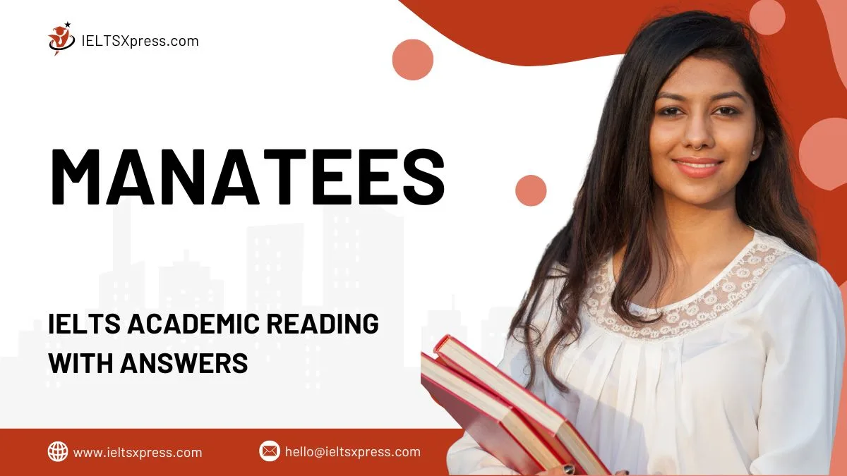 manatees ielts reading with answers